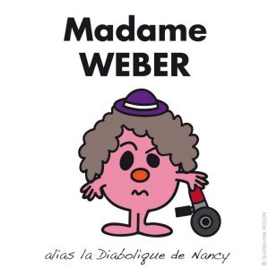 Madame Weber - Carte En Trépassant par la Lorraine