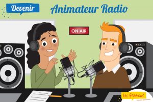 Animateur Radio - Carte postale Les Francas