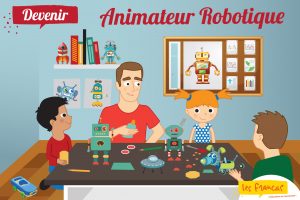 Animateur Robotique - Carte postale Les Francas