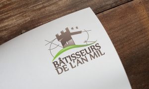 Création de logo pour les Bâtisseurs de l'An Mil construction d'un château - 69 - Lyon