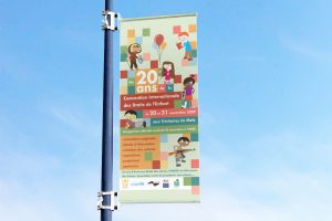 rollup kakemono pour la Convention Internationale des Droits de l'Enfant pour la ville de Metz 57 Lorraine