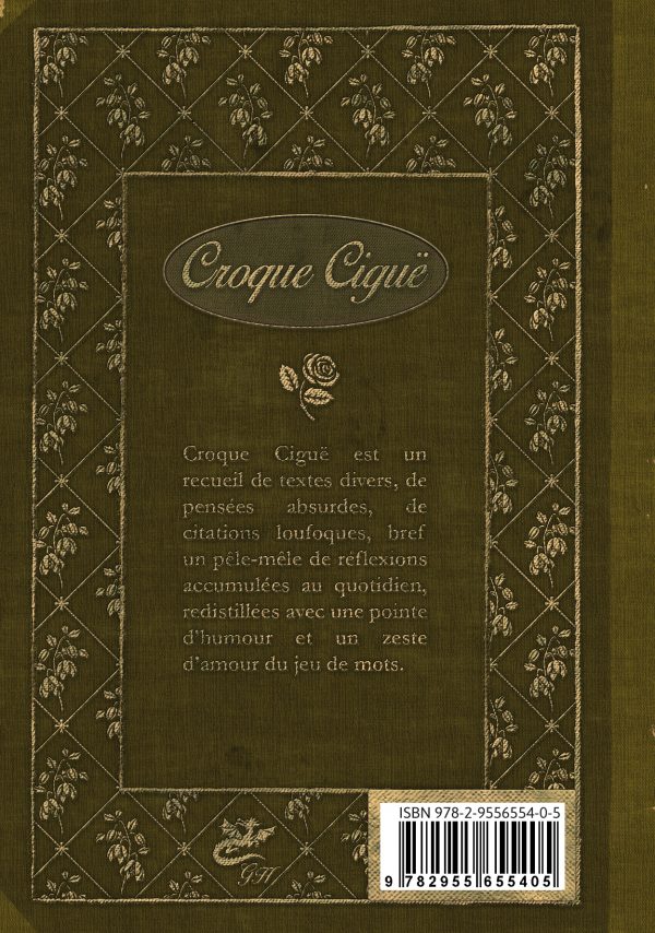 Croque Ciguë N°1 recueil de poésie par Guillaume HOUIN